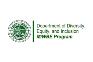 Official logo for State of NY, Monroe County Department of Diversity, Equity, and Inclusion M/WBE Program